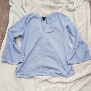 Blue and white Anne Taylor factory top